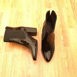Lane Bryant Black Block Heel Boots 11W